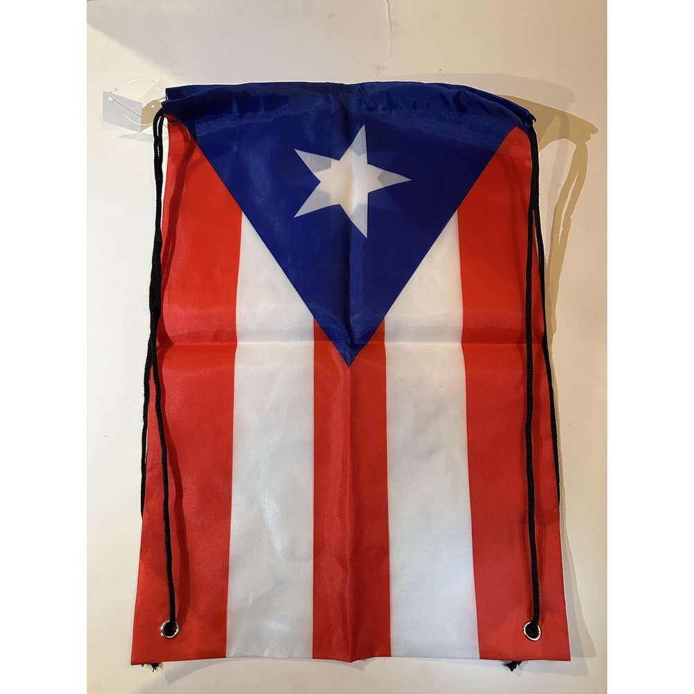 Puerto Rico Flag BackPack Drawstring - Picture 2 of 2